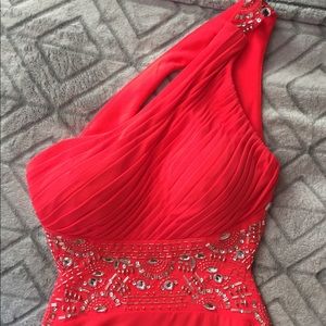 Salmon colored prom/formal dress